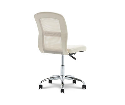 Serta Essentials Cream Faux Leather Swivel Office Chair - Big Lots