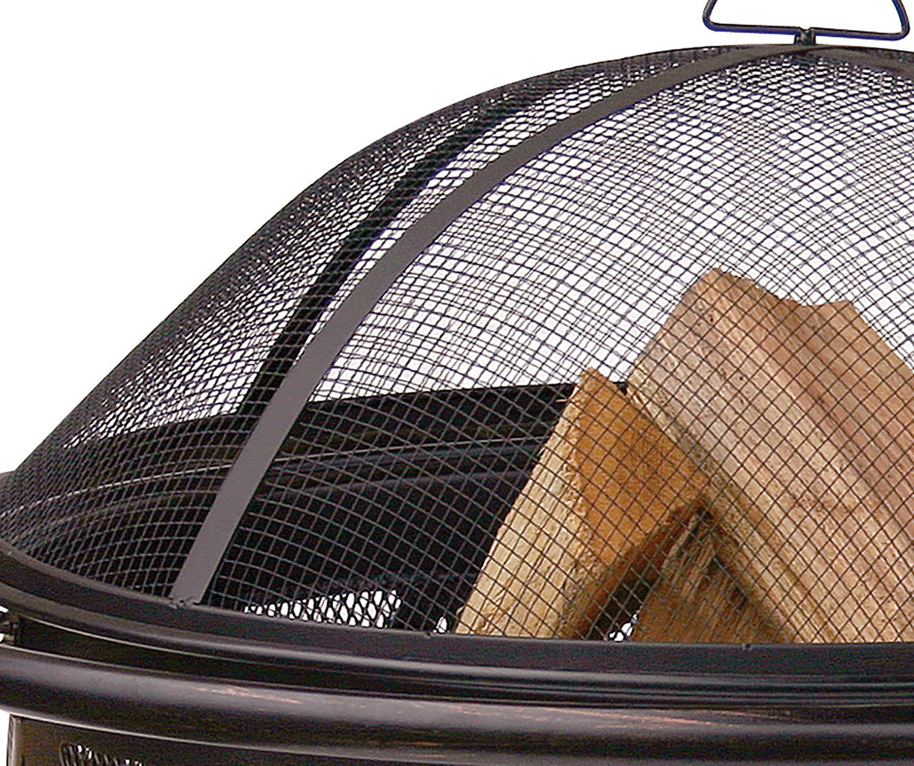 36" Geometric Round Wood Burning Fire Pit