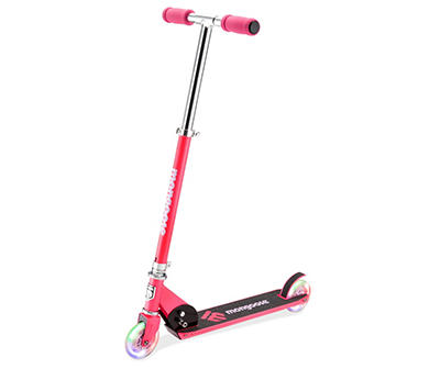 Mongoose Force Pink 1.0 Light-Up Folding Scooter
