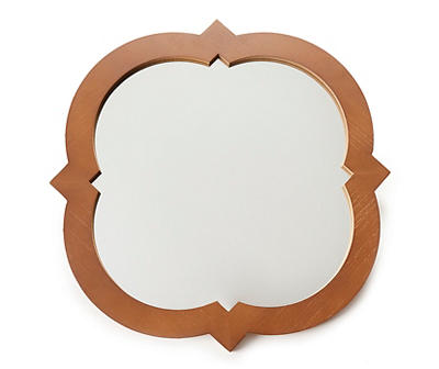 Brown Wooden Wall Mirror