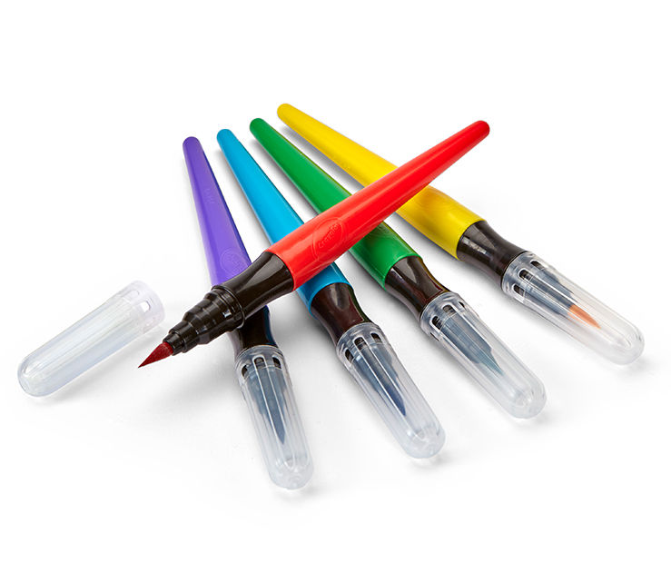 Crayola Paint Brush Pens, No Drip, Washable, School Supplies