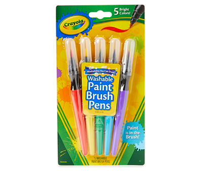 Crayola Washable Paint Brush Pens, 5-Count