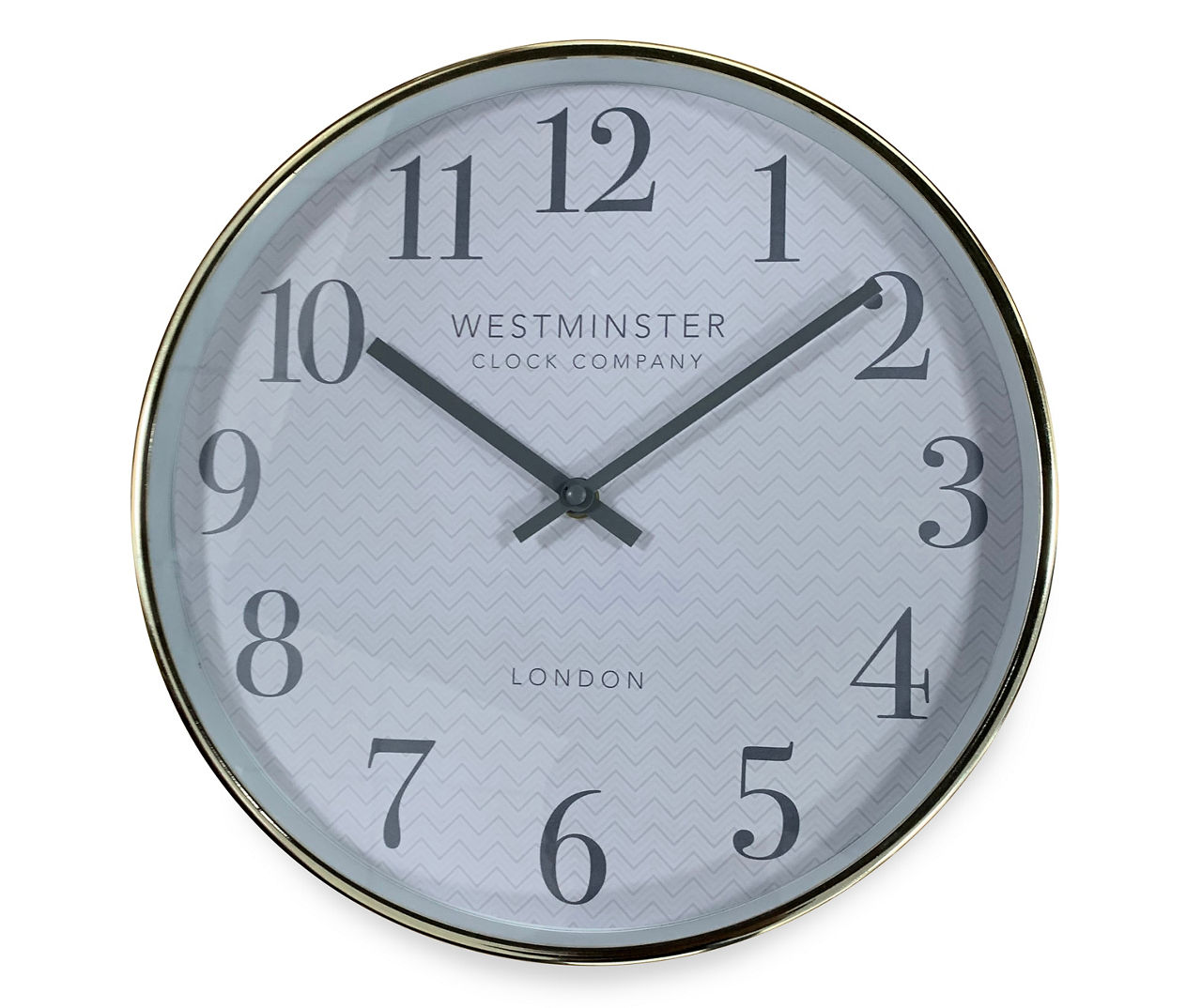 White & Gold Rim Wall Clock Big Lots