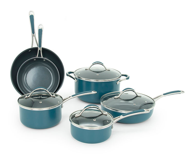 Source Hot Selling Cast Iron Cookware Set Ceramic Coating 8 Piece