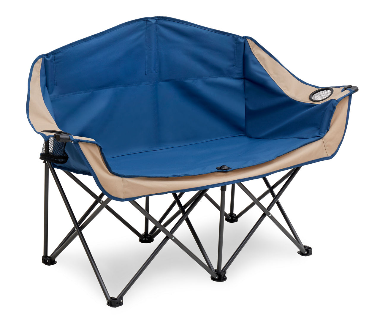 Blue Double Seat Fabric Folding Chair Big Lots