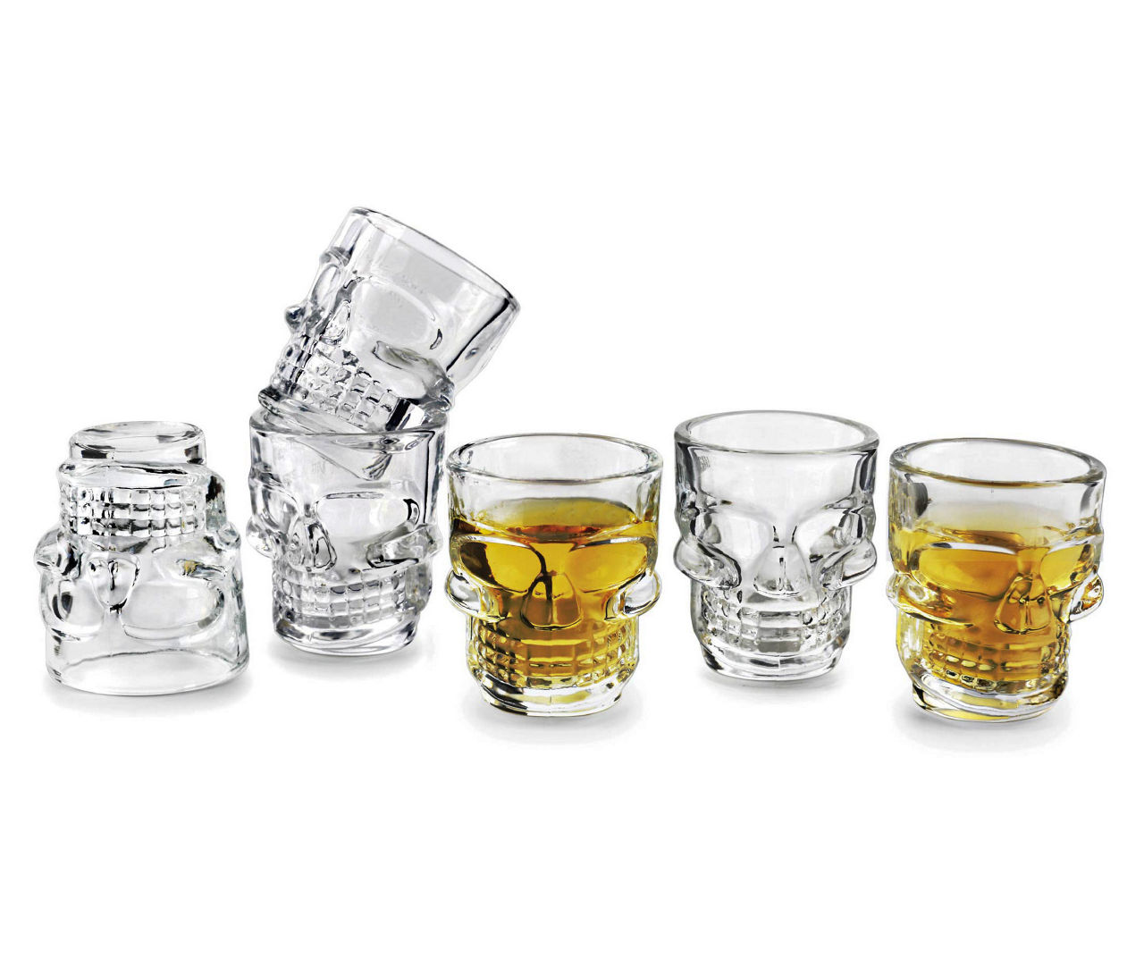 Details about   Circleware Skull 6 Pc Shot Glasses 1.7 Oz 