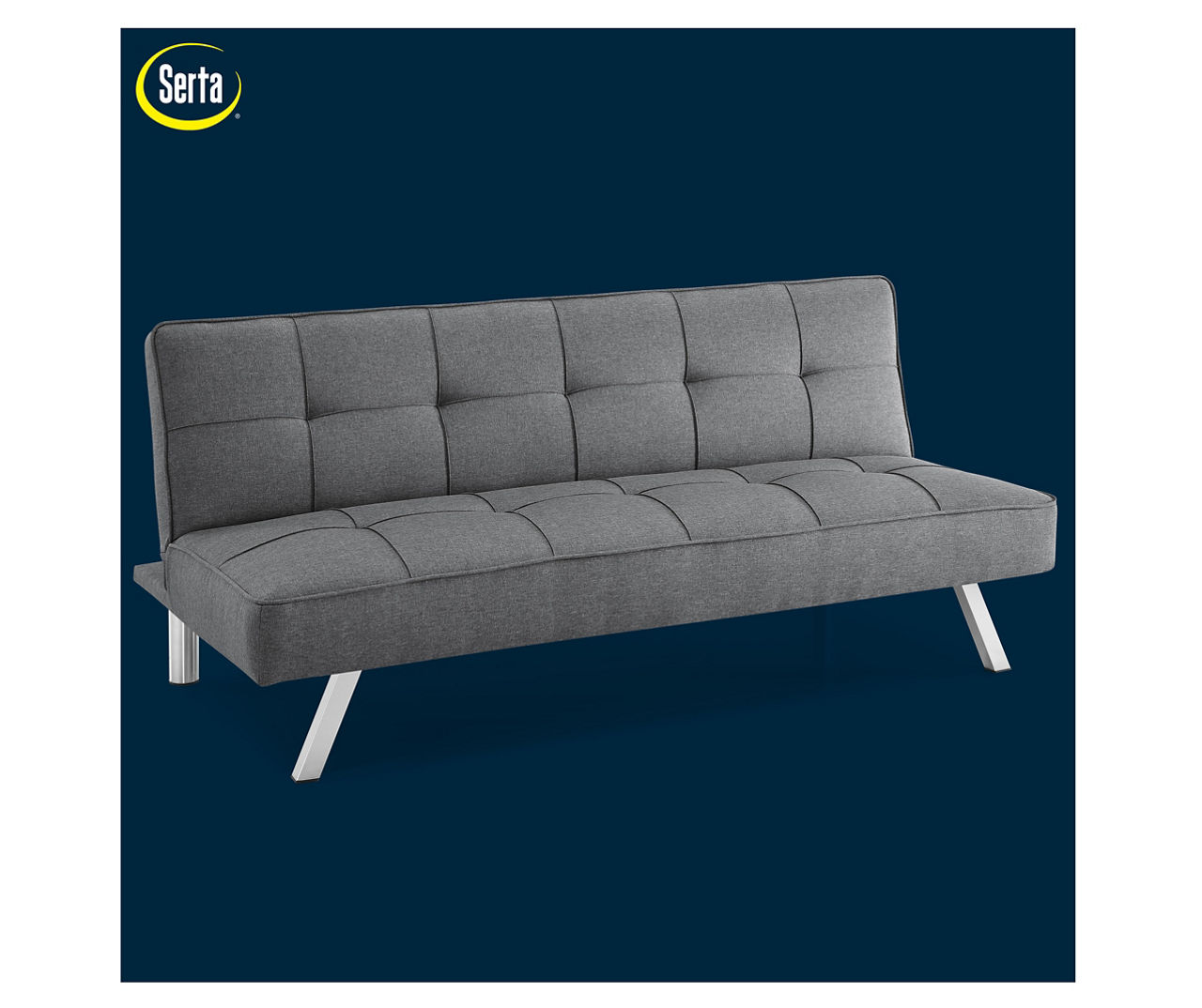 Serta charlie deals convertible sofa charcoal