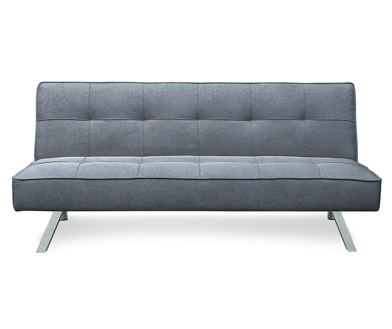 Lexicon Mackay Upholstered Click Clack Convertible Sofa in Light Gray