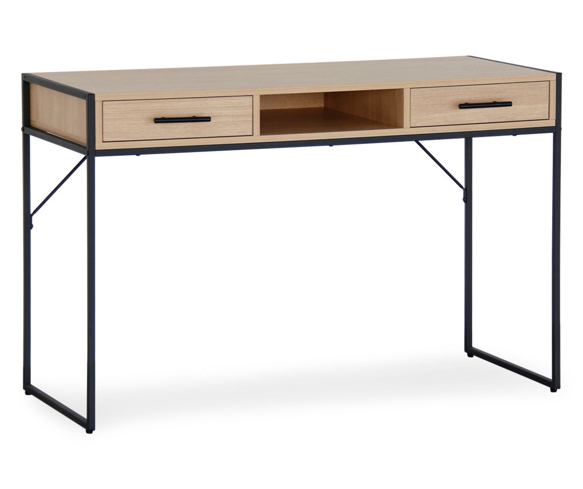 Real Living Tribeca Blonde 2Drawer Open Shelf Desk Big Lots