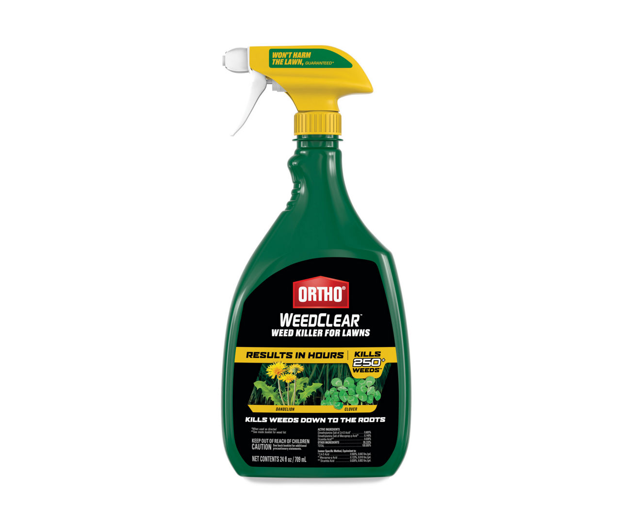 Ortho WeedClear Weed Killer for Lawns ReadytoUse Spray, 24 Fl. Oz