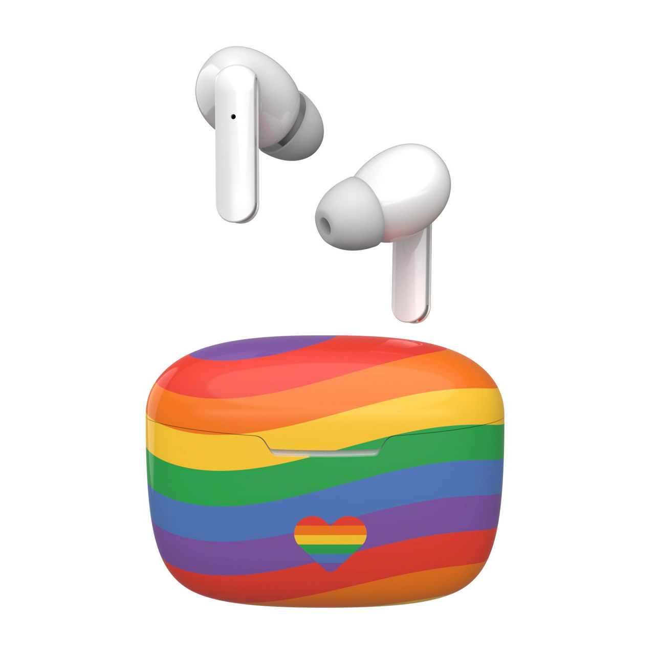 Colorways Bluetooth True Wireless Earbuds with Rainbow Charging Case