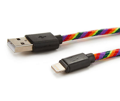 Colorways Rainbow Swirl Lightning 5' Cable