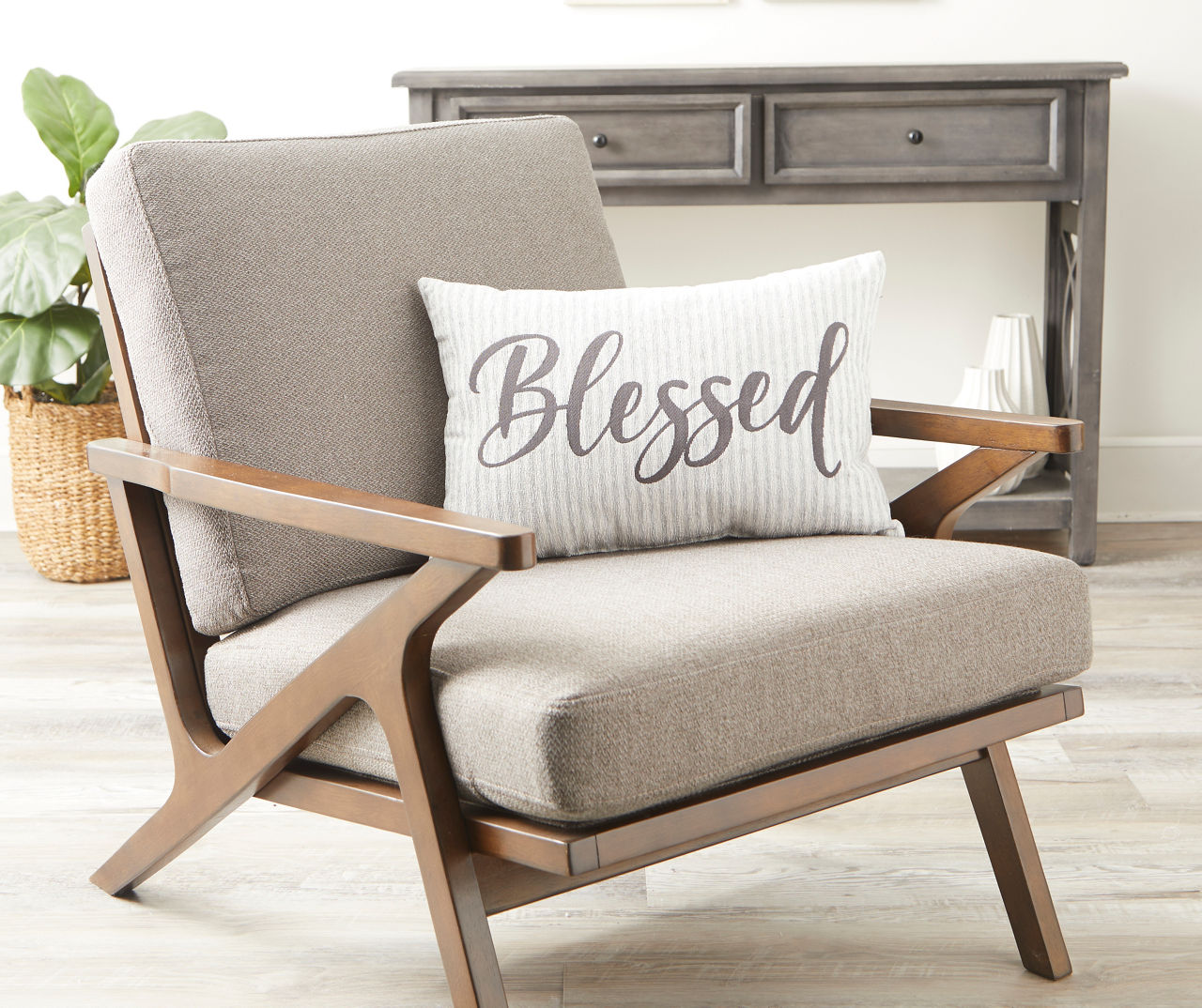 Blessed throw outlet pillow