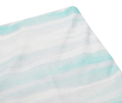 Aqua & Gray Stripe King 14-Piece Reversible Comforter Set