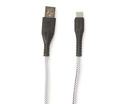 Black USB Type-C 6' Nylon Cable