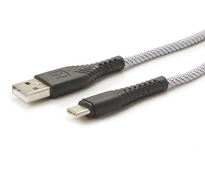Black USB Type-C 6' Nylon Cable