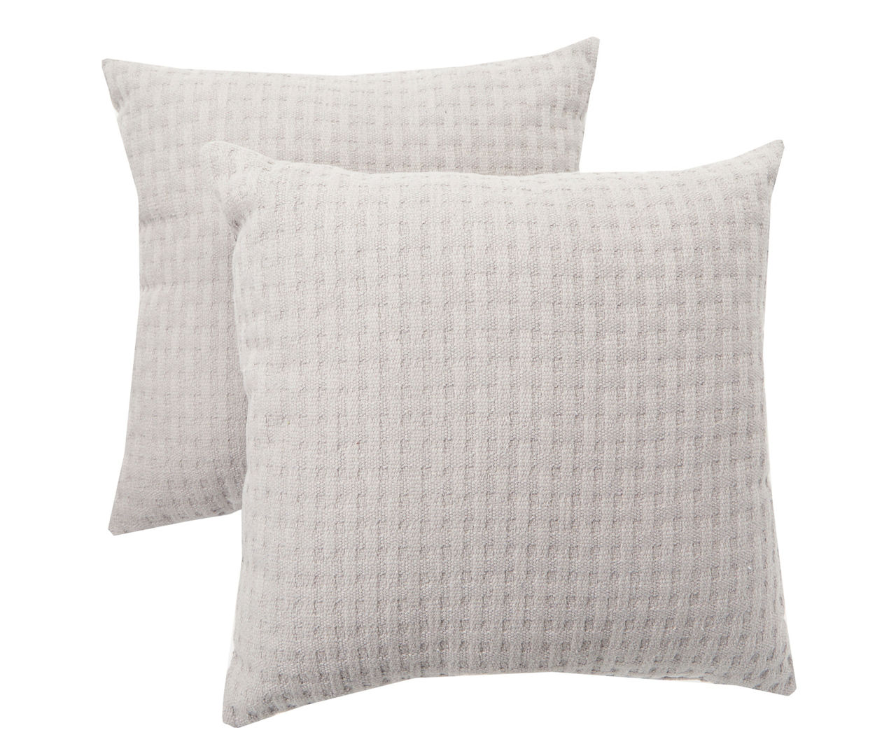 Broyhill Gray Textured Throw Pillows, 2-Pack