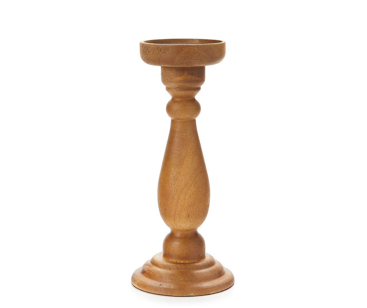 Broyhill Wooden Pillar Candle Holder, (11