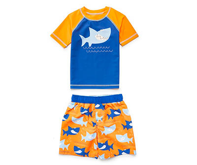 Toddler Boys' Shark Swimwear Set
