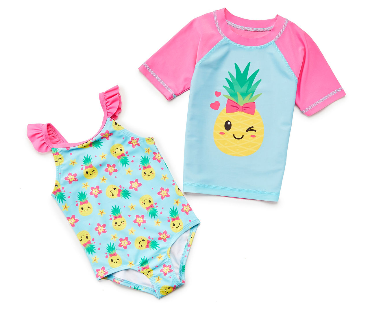 Girls on sale pineapple swimsuit