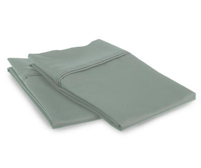 Green Ultra Soft 350-Thread Count Standard Pillowcase Set
