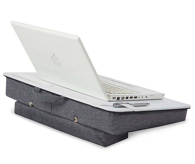 Real Living Free Spirit White & Gray Lap Desk