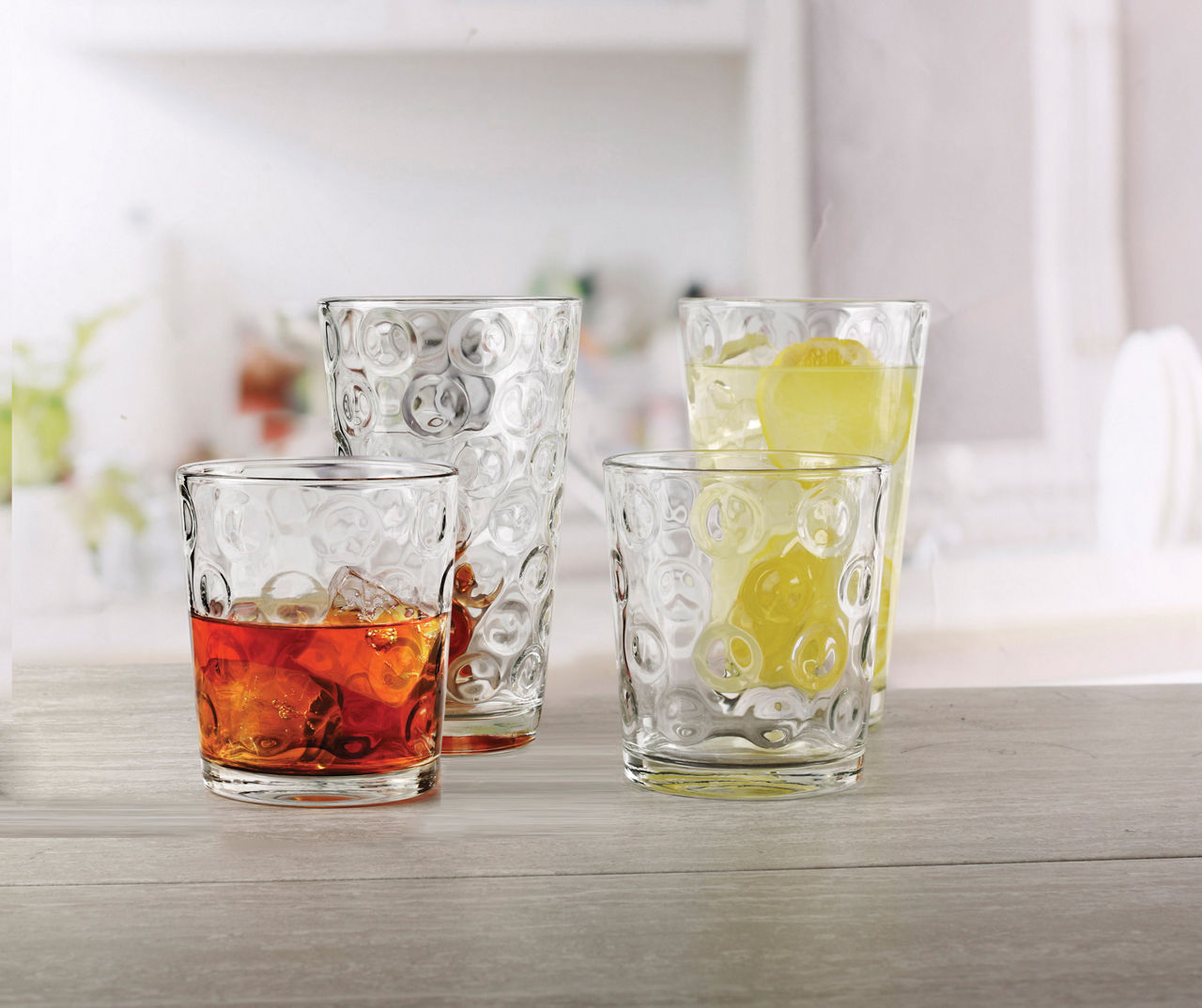Circle Glass Pulse 12-Piece Double Old Fashioned & Cooler Glass