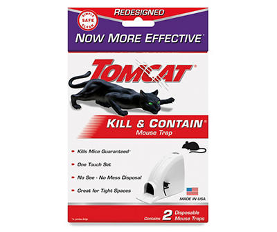 Kill & Contain Mouse Trap, 2-Pack