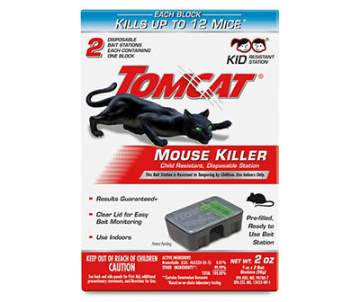 Disposable Mouse Bait Station, 2-Pack