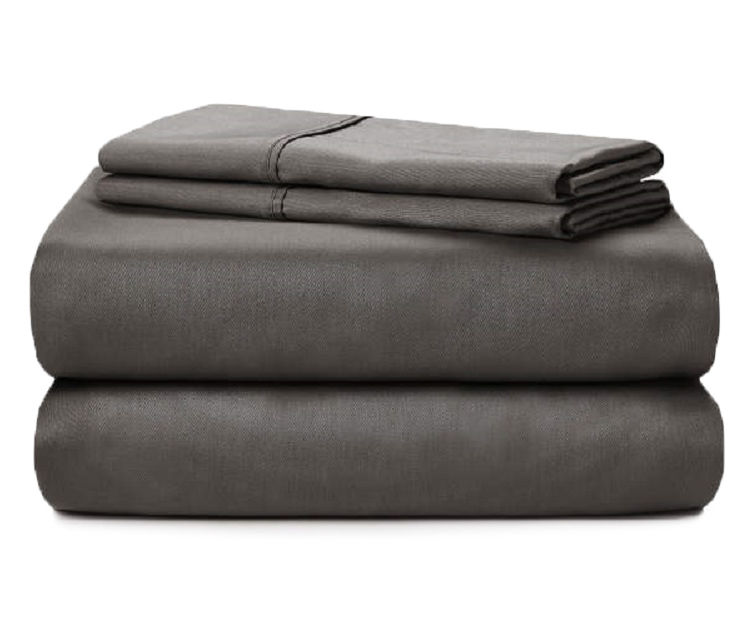 Charcoal 300 Thread Count King 4-Piece Sheet Set