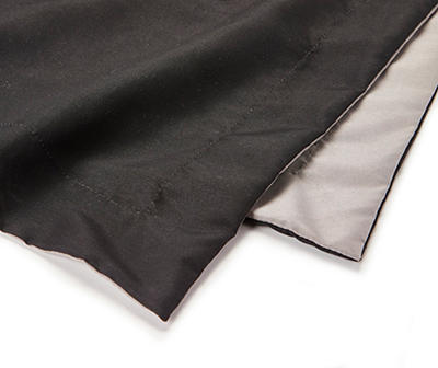 Black & Gray Queen 8-Piece Reversible Comforter Set