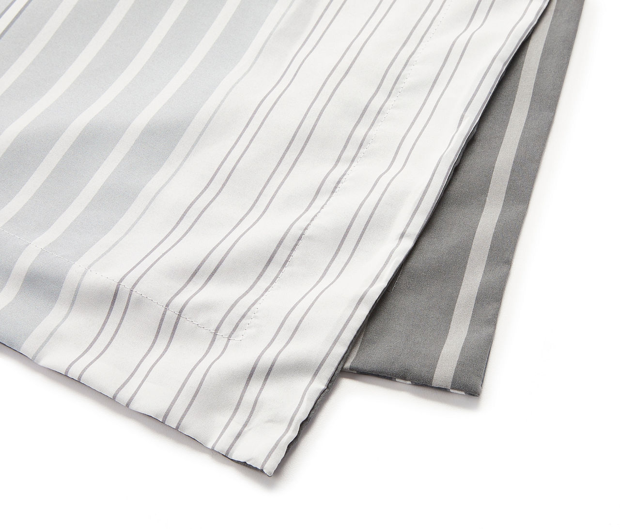 Gray Alister Stripe Twin 6-Piece Comforter Set