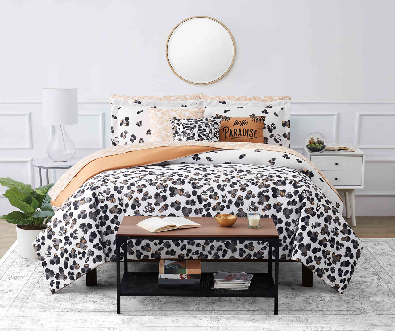 Leopard Ombre Queen 10 Piece Comforter Set Big Lots