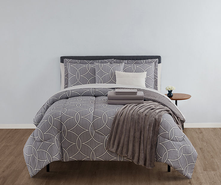 Real Living Real Living Gray Geo Comforter Set Big Lots