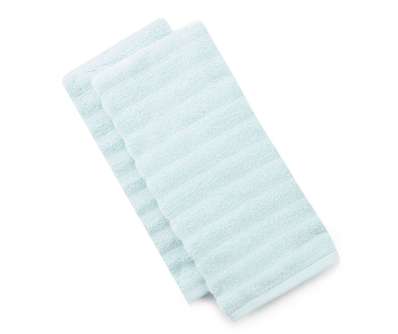 Light Blue Hand Towels, 2-Pack