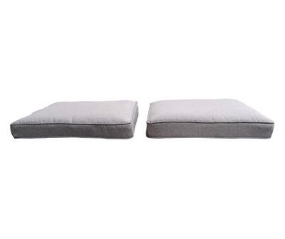 Oakmont Gray Replacement Patio Ottoman Cushions, 2-Pack