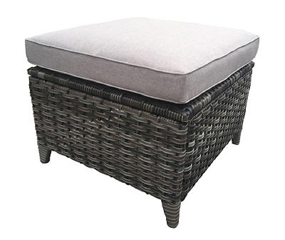 Oakmont Gray Replacement Patio Ottoman Cushions, 2-Pack