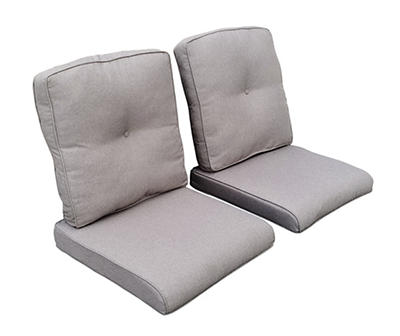 Oakmont Gray 4-Piece Replacement Patio Chair Cushion Set