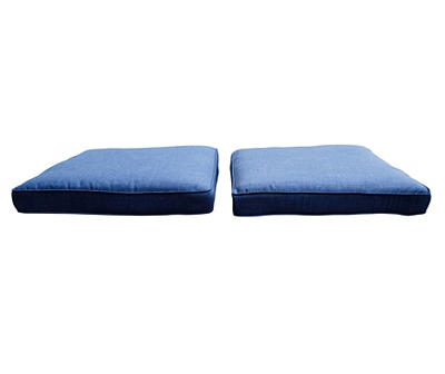 Oakmont Navy Replacement Patio Ottoman Cushions, 2-Pack