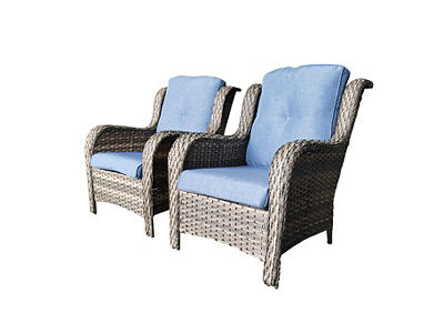 Oakmont Navy 4-Piece Replacement Patio Chair Cushion Set
