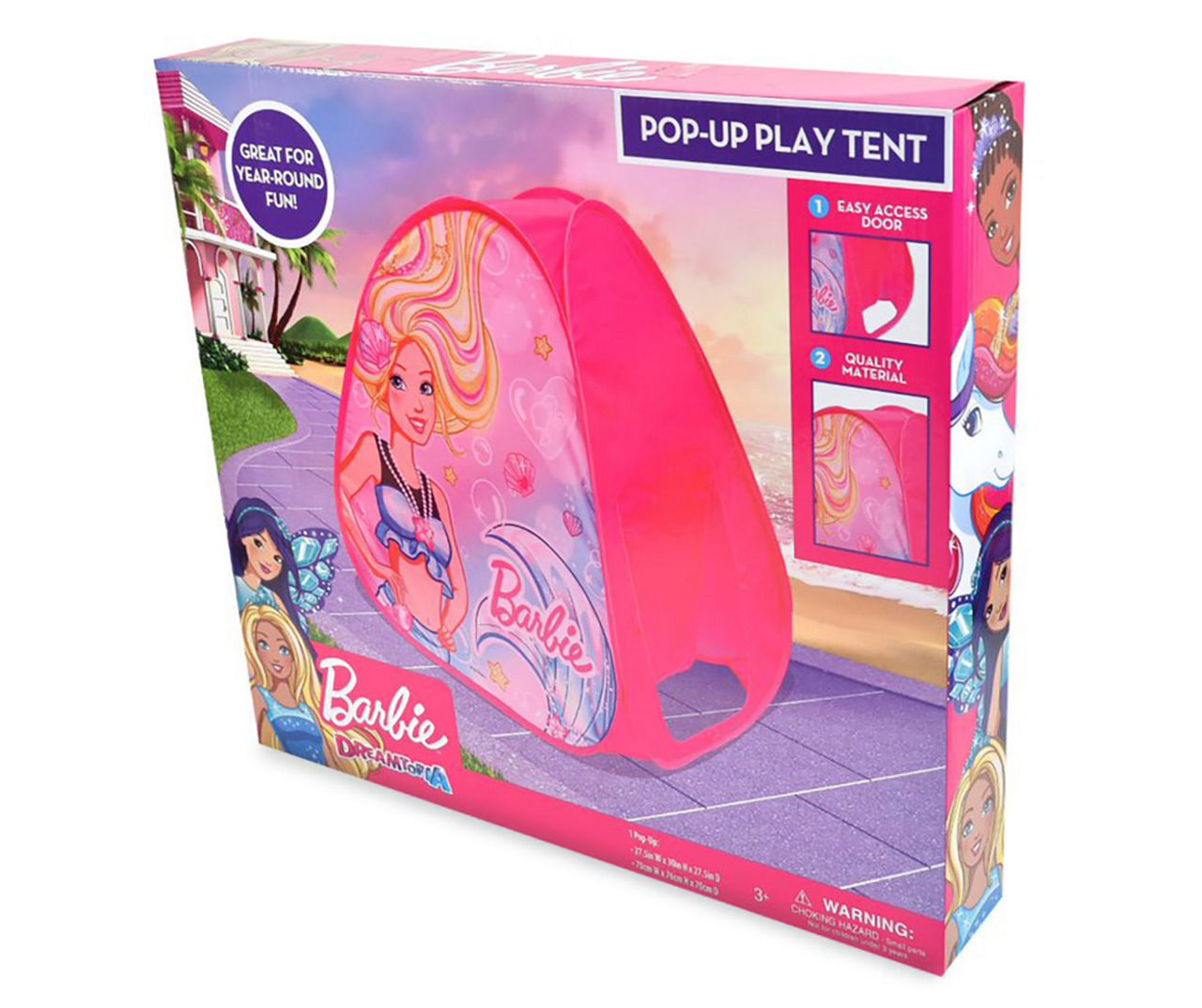 barbie pop up tent