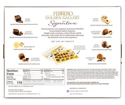 Golden Gallery Signature Fine Assorted Chocolates, 8.4 Oz.