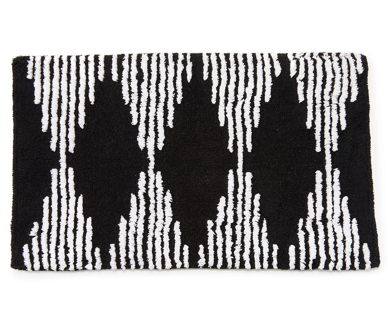 Striped Bath Rug White/Black - Opalhouse™