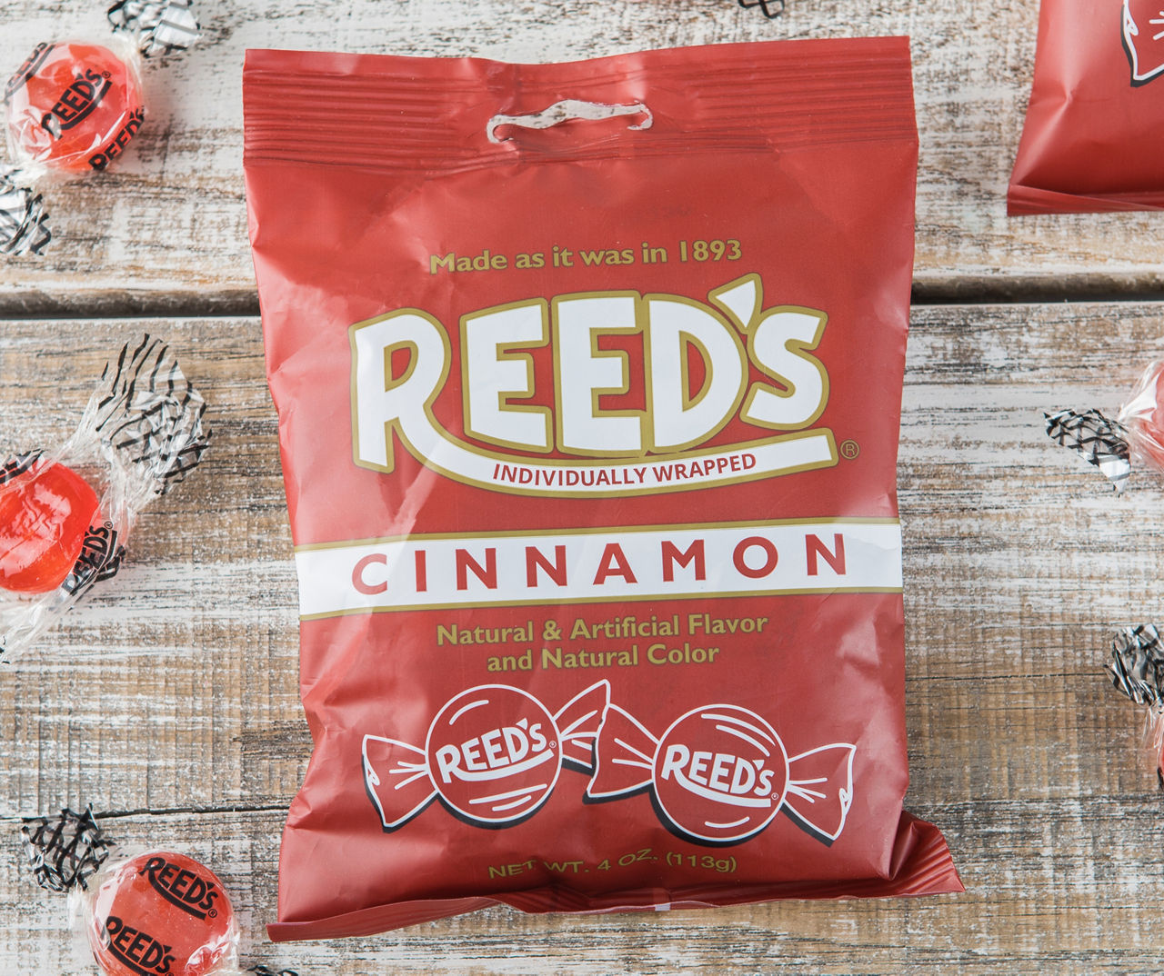 Reed's Wrapped Cinnamon Hard Candy 6.25 oz. Bag - All City Candy