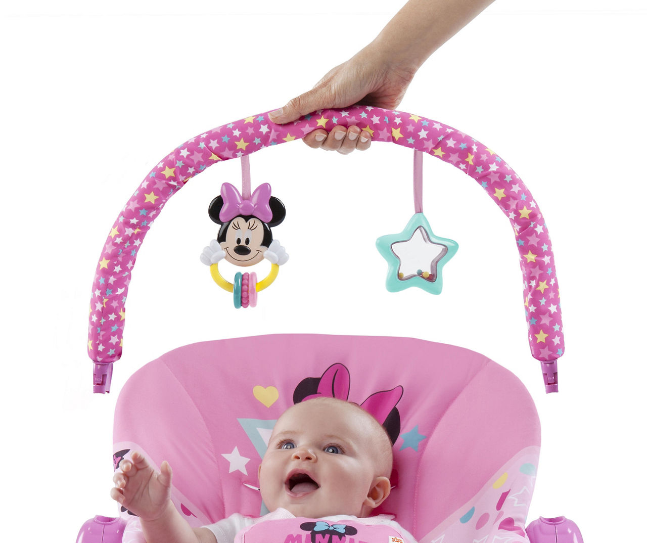 Disney Baby Pink Minnie Mouse Infant to Toddler Baby Rocker