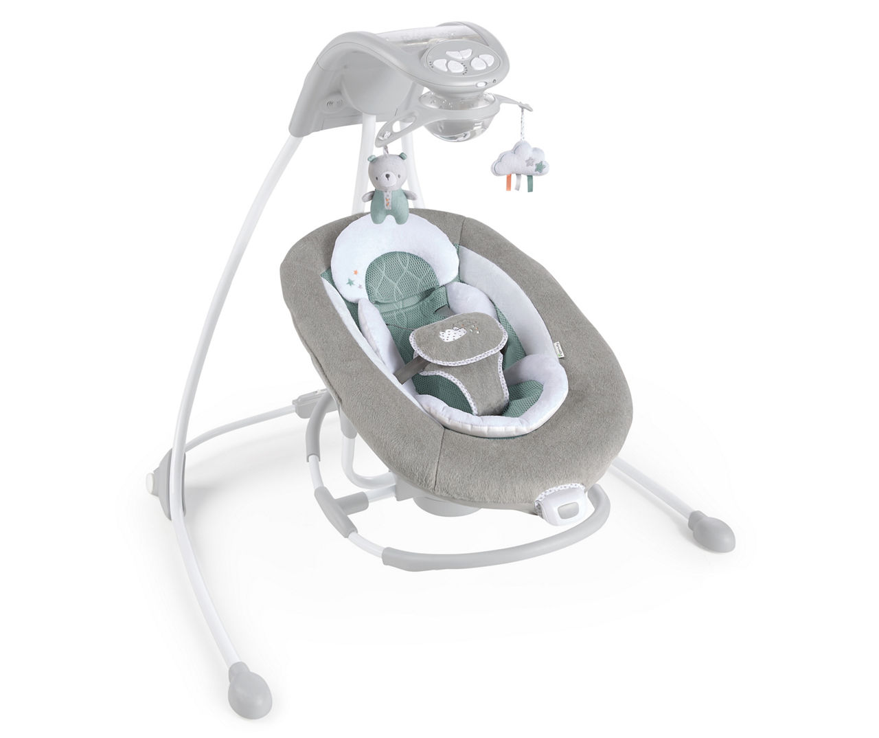 Ingenuity InLighten 2-In-1 Rotating Baby Swing & Rocker With Mobile ...