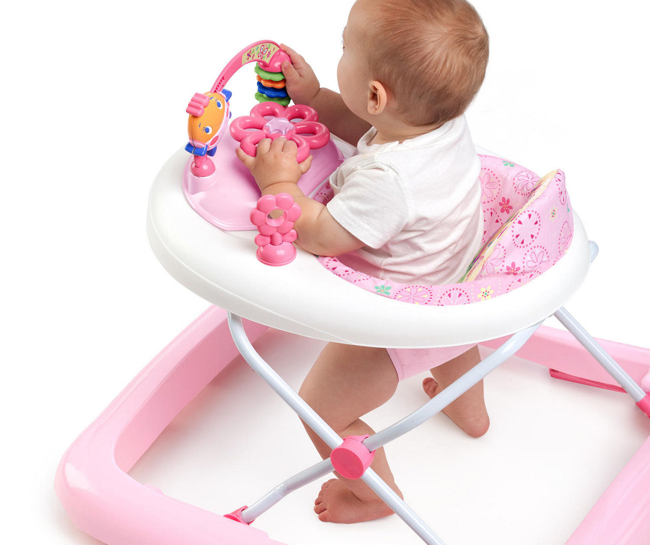 Bright Starts Pretty in Pink JuneBerry Delight Walk-A-Bout Baby Walker