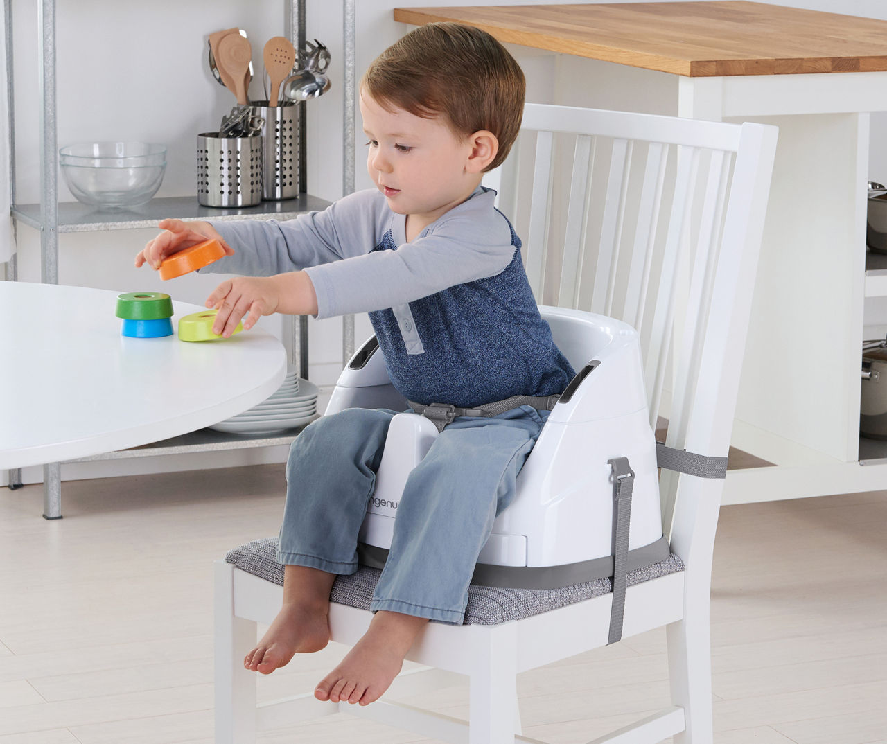 Ingenuity™ Baby Base 2-in-1™ Booster Seat in New Slate, 1 ct - Kroger