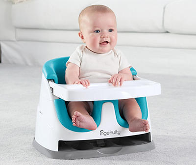 Peacock Blue Baby Base 2-in-1 Booster Feeding Seat