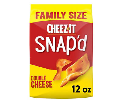 Cheez-It Snap'd Cheese Cracker Chips, Double Cheese, 12 oz
